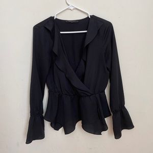 BCBGMaxAzria Black Blouse
